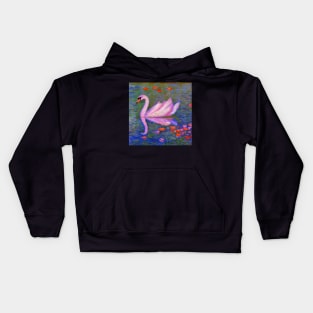 Pink Swan Kids Hoodie